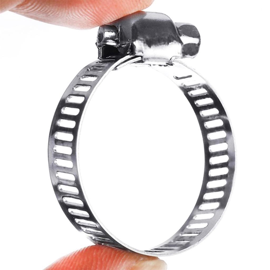 Adjustable Hose Clamps 8 Sizes Pack of 90 Set Easy to Install Oil Pipes