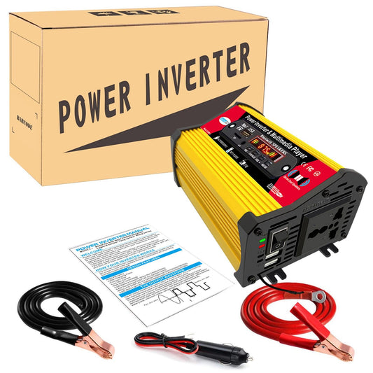 4000w Power Inverter Car Inverter and LCD Display for Automotive Truck Home 110 V