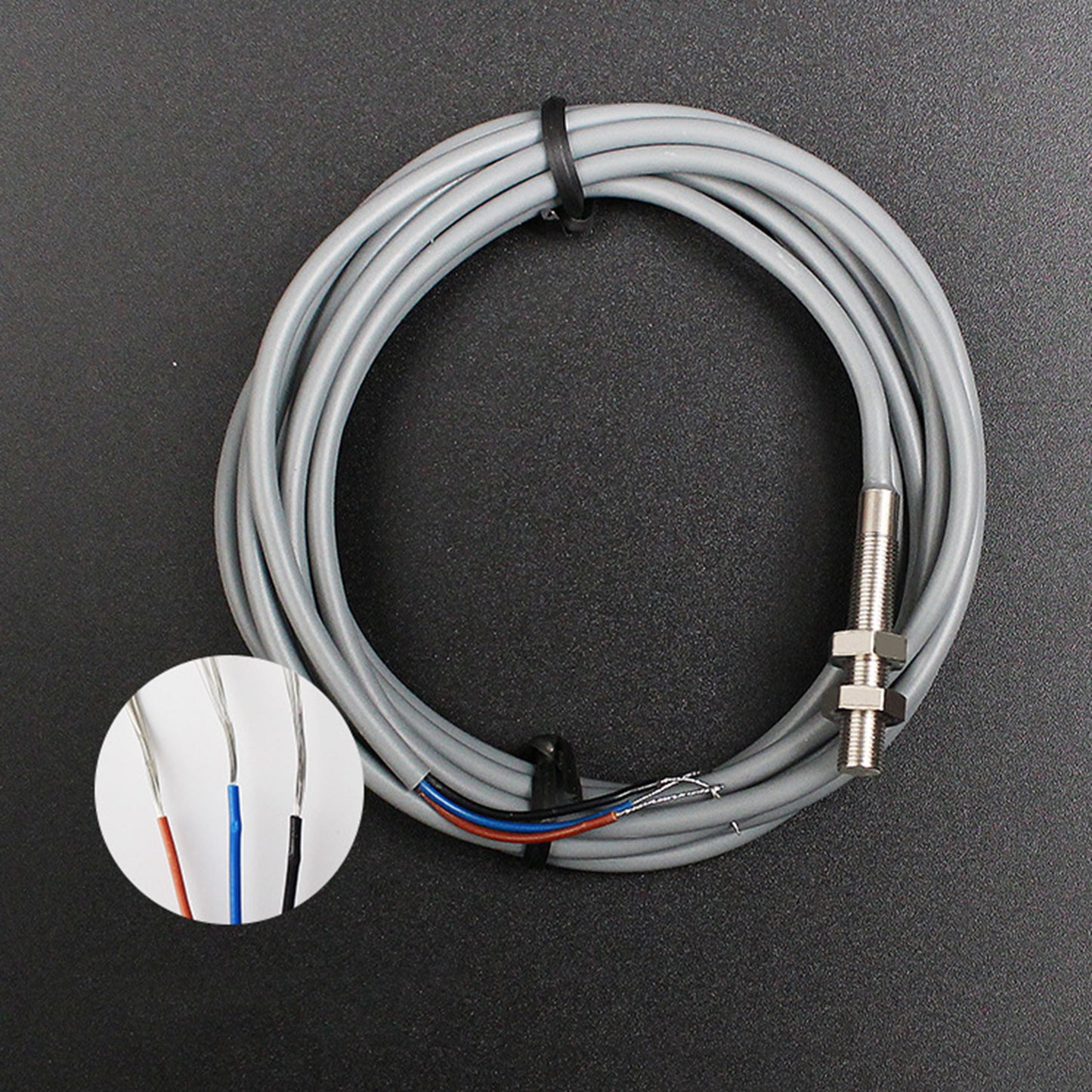 Proximity Sensor 24V DC Detection Approach 3-wire Inductive Proximity Switch M6 NPN