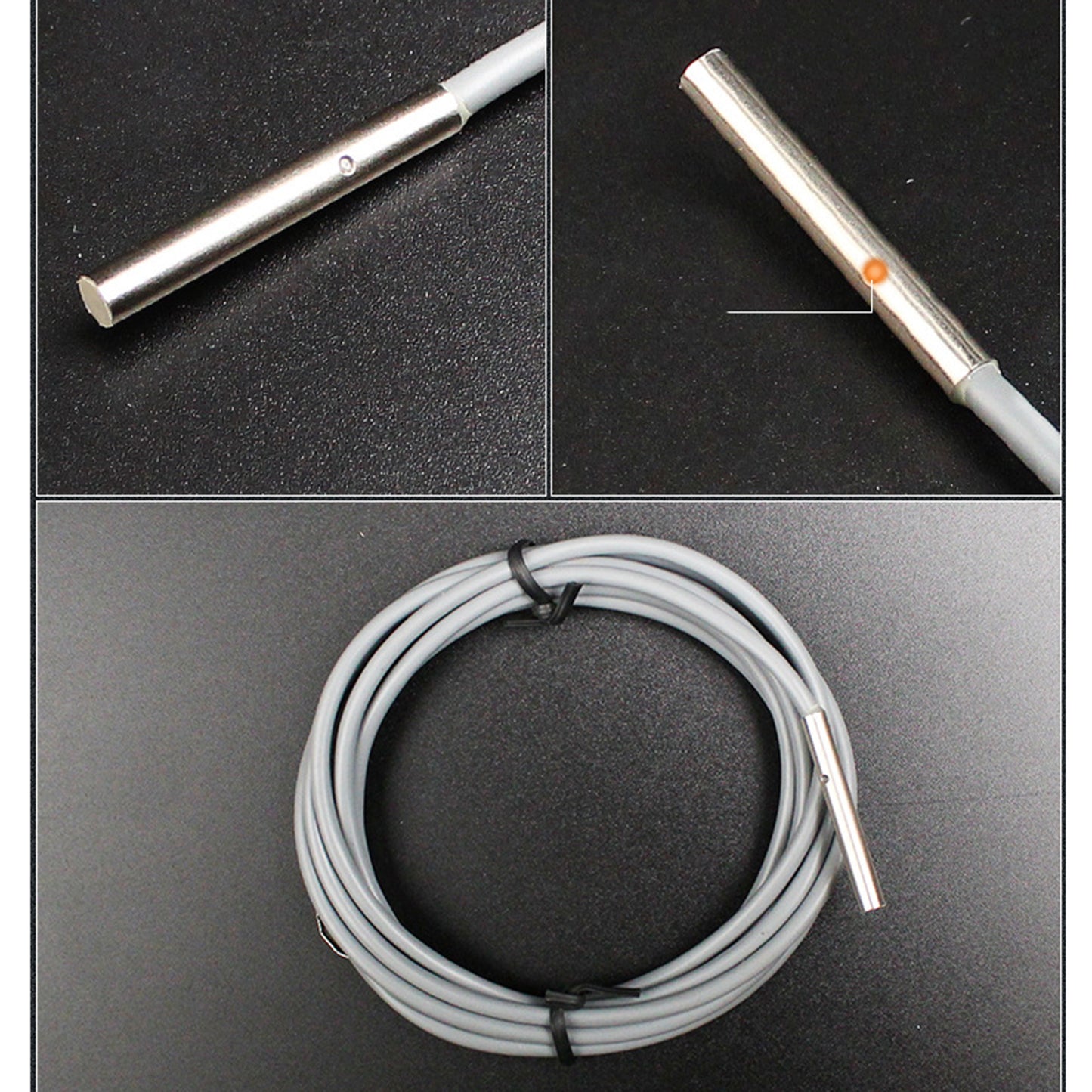 Proximity Sensor 24V DC Detection Approach 3-wire Inductive Proximity Switch M6 NPN