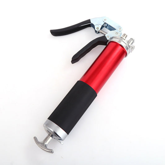 400cc Lever Grease Gun W/ Hose Accessory for Automobile Train Airplane Tool Red