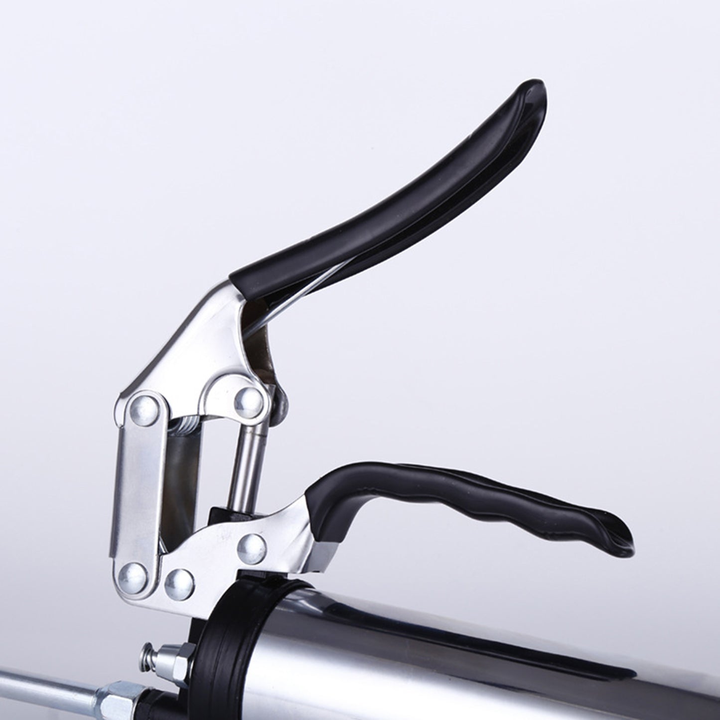 400cc Lever Grease Gun W/ Hose Accessory for Automobile Train Airplane Tool Red