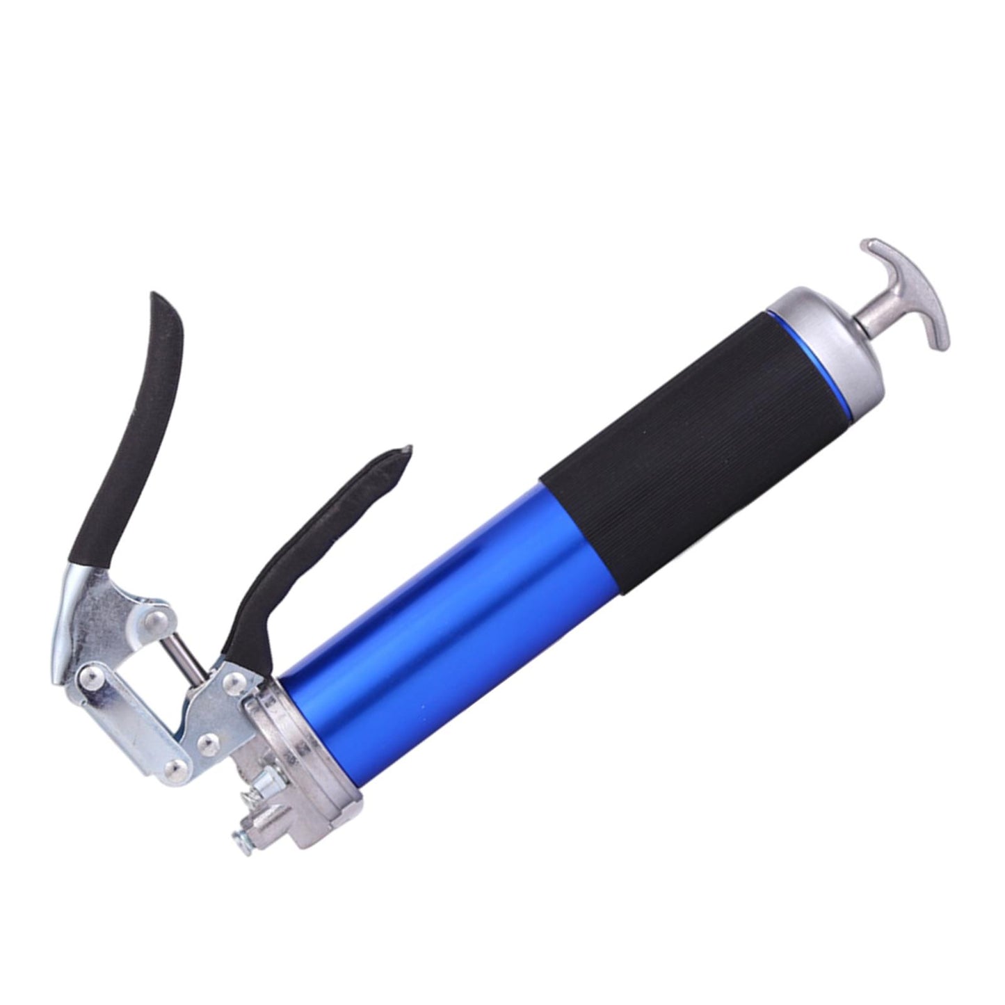 400cc Lever Grease Gun W/ Hose Accessory for Automobile Train Airplane Tool Blue
