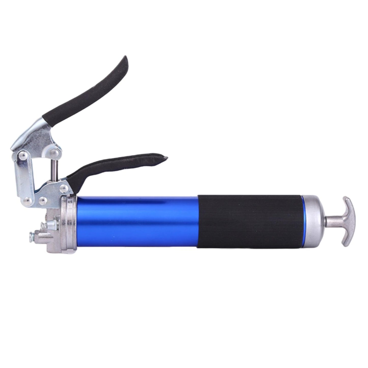 400cc Lever Grease Gun W/ Hose Accessory for Automobile Train Airplane Tool Blue