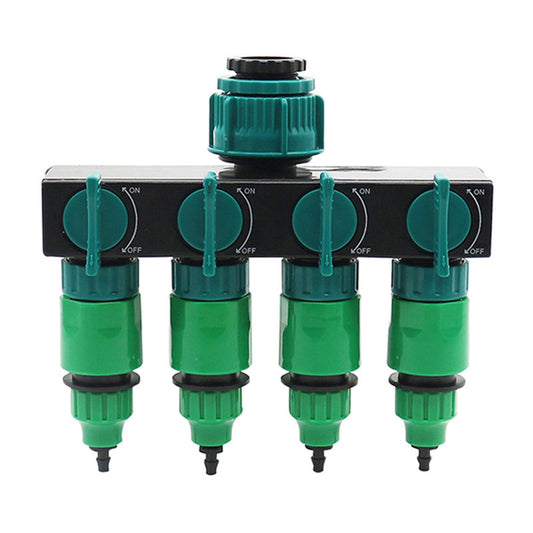 Garden Hose Splitter 4 Way Garden Tap Leakproof Home Gardening Outdoor Parts 2inch