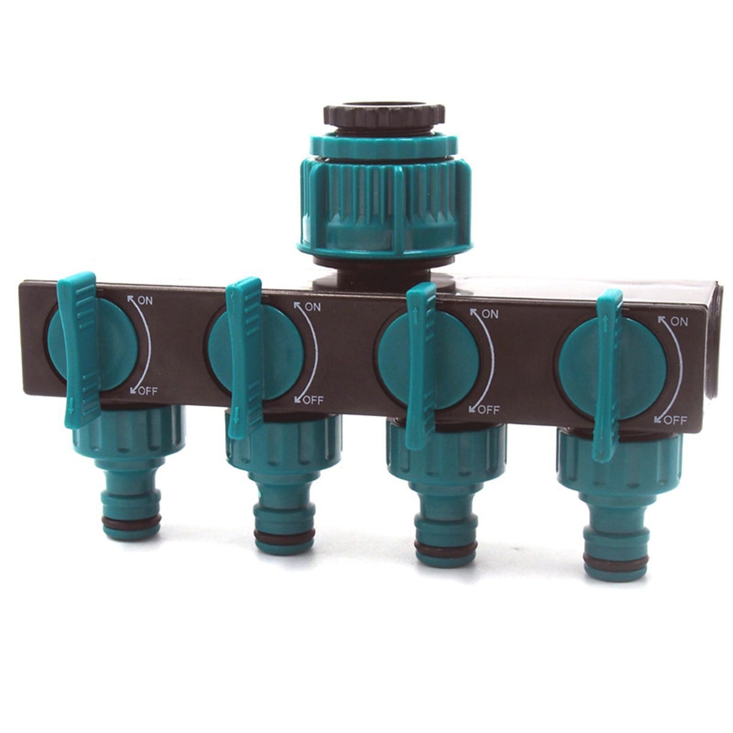 Garden Hose Splitter 4 Way Garden Tap Leakproof Home Gardening Outdoor Parts 2inch Male Thread