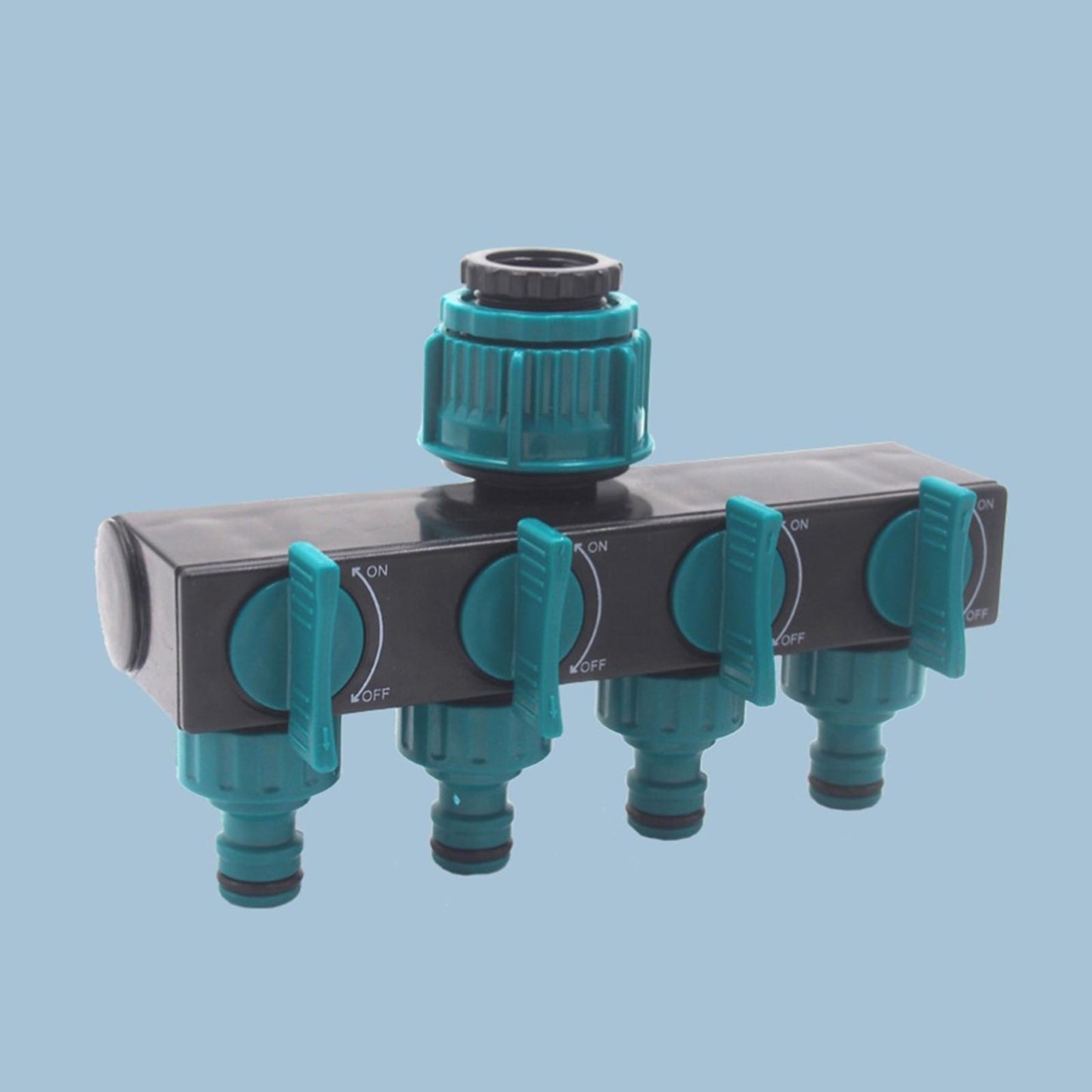 Garden Hose Splitter 4 Way Garden Tap Leakproof Home Gardening Outdoor Parts 2inch Male Thread
