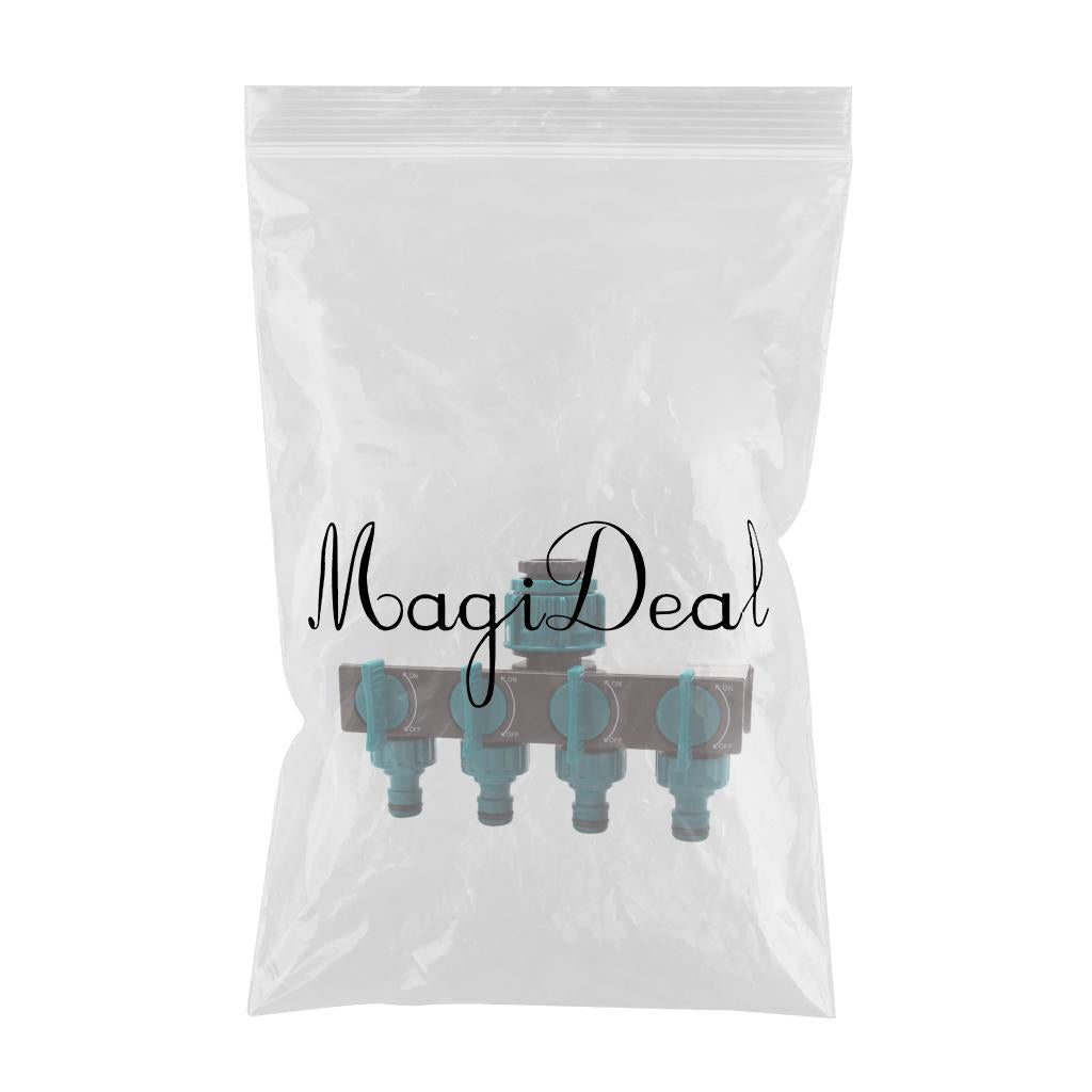 Garden Hose Splitter 4 Way Garden Tap Leakproof Home Gardening Outdoor Parts 4 Way