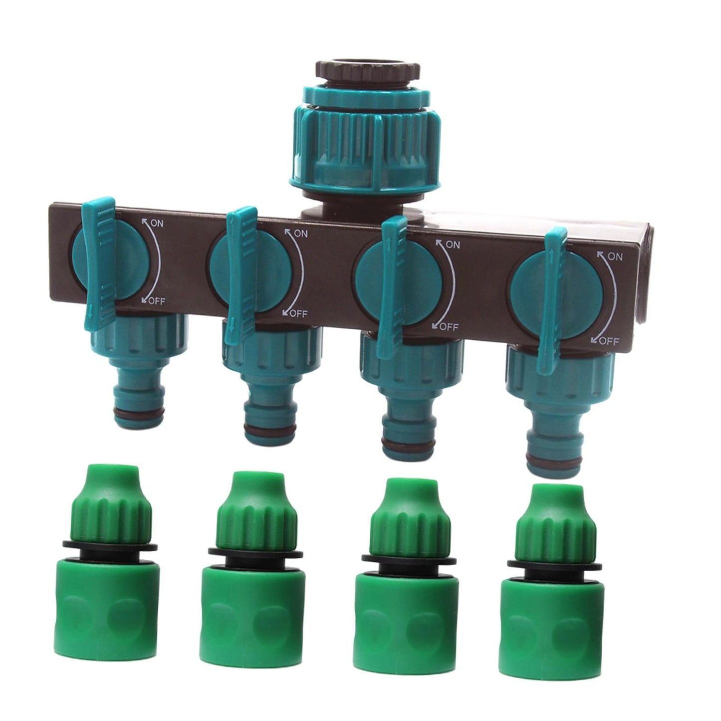 Garden Hose Splitter 4 Way Garden Tap Leakproof Home Gardening Outdoor Parts 3inch