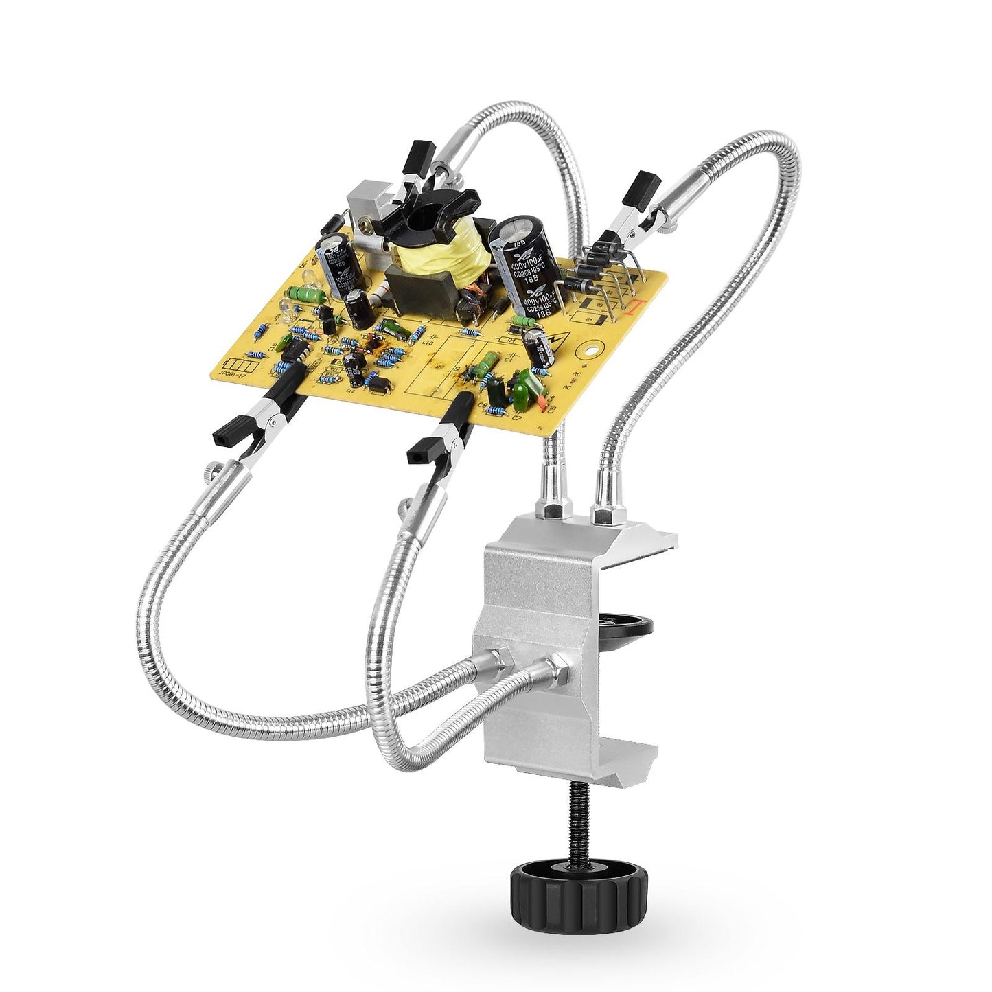 Soldering Station Holder PCB Fixture Welding Repair Soldering Helping Silver