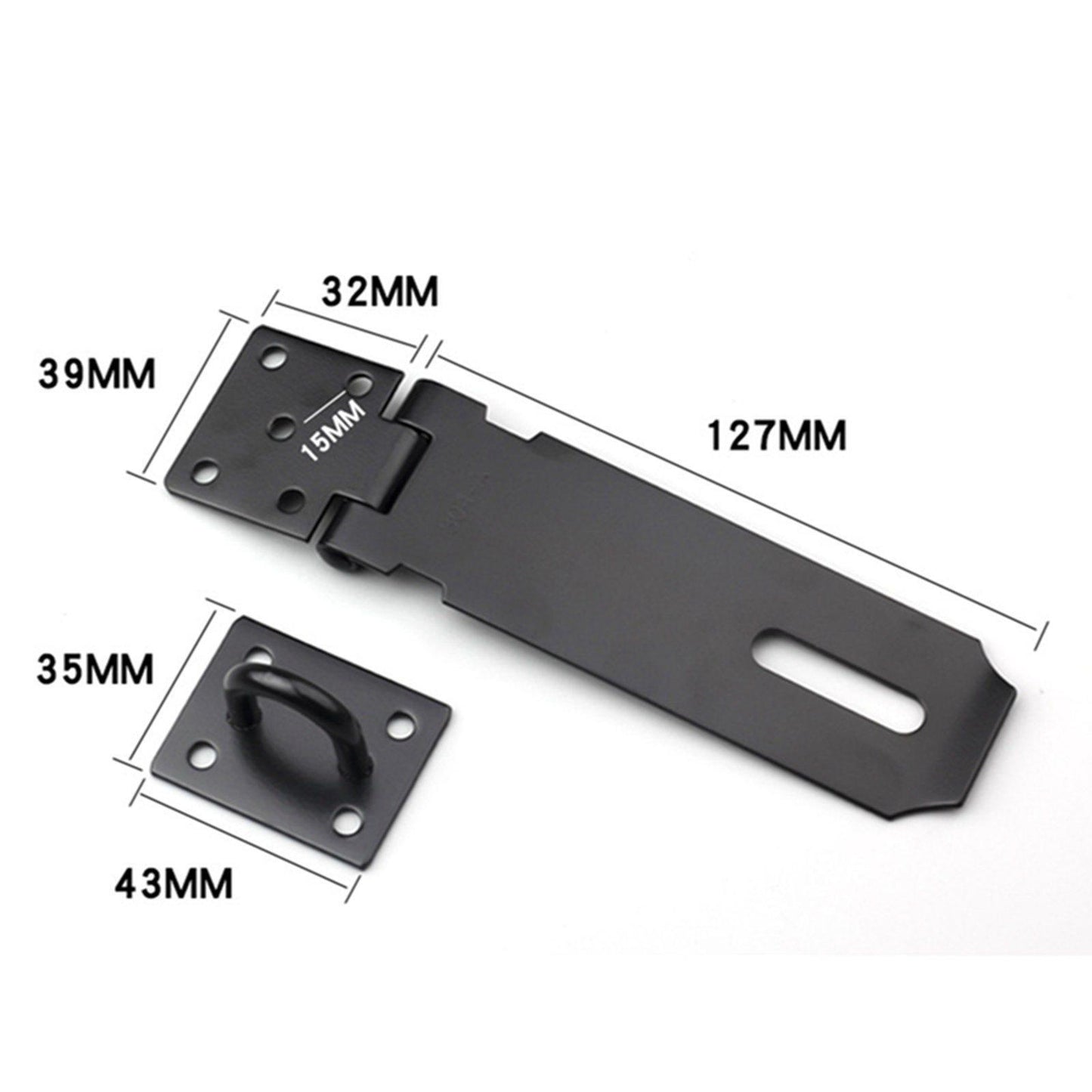 Lock Plate Heavy Duty Hasp Latch Lock Shed Room Security Window Furniture 5 inches