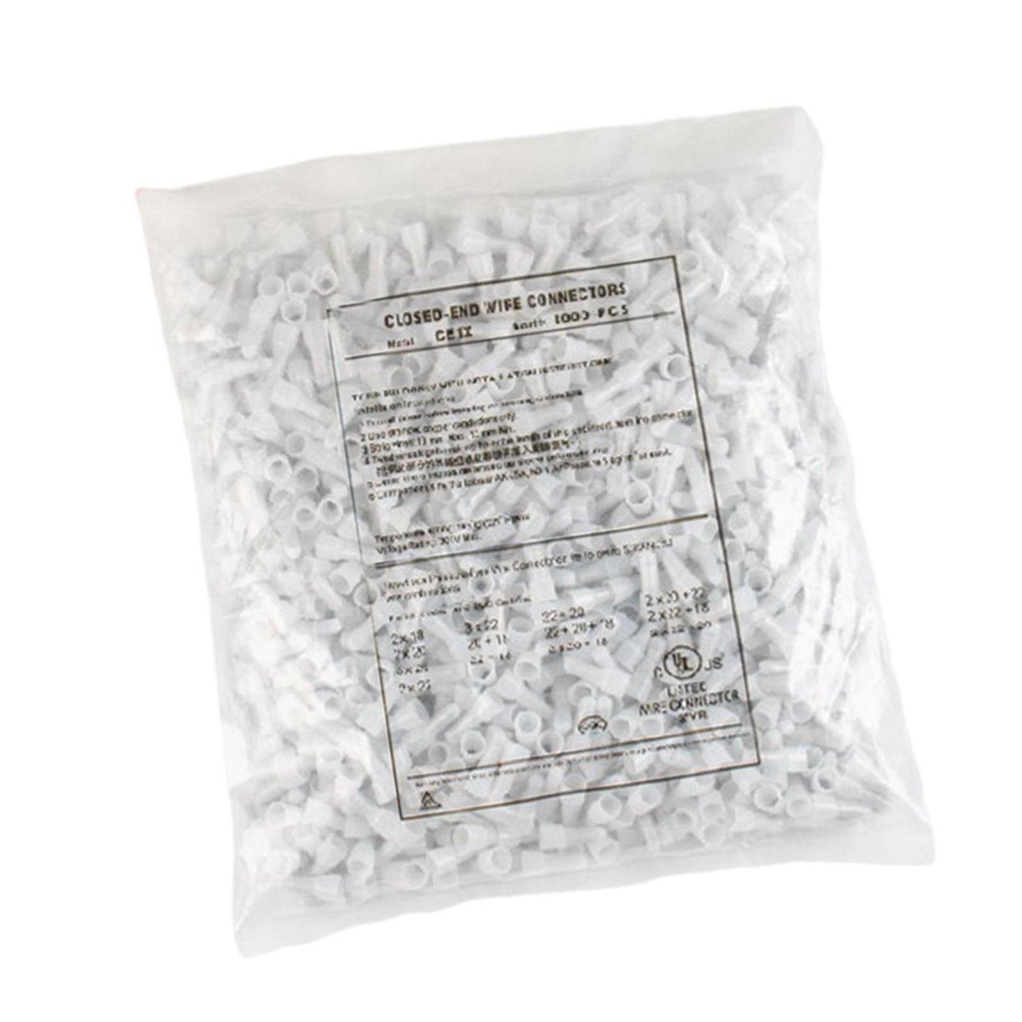 1000 PCS Electrical Wire Crimp Terminals Quick Splice Cable Connectors CE-5X