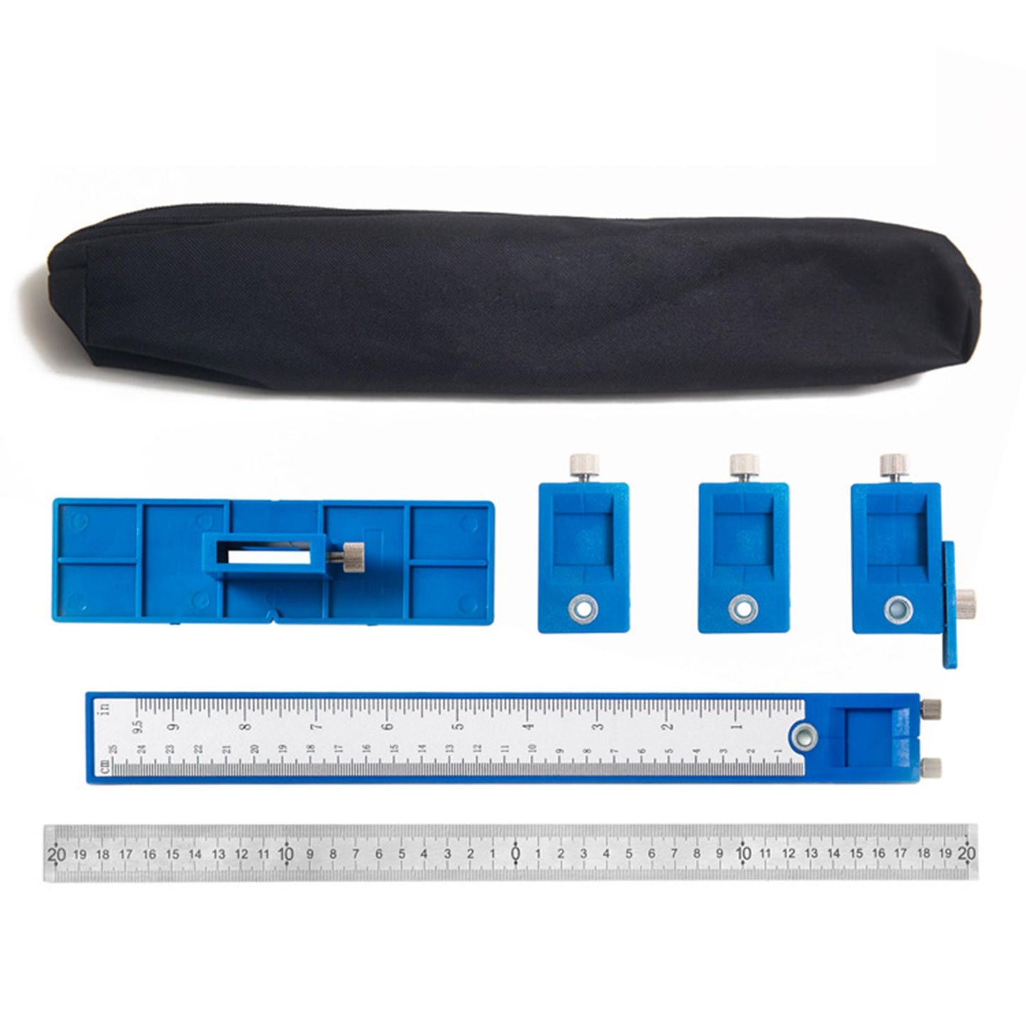Woodworking Jig Punch Locator Hole Punch Tool Center Punching Drill Bit blue