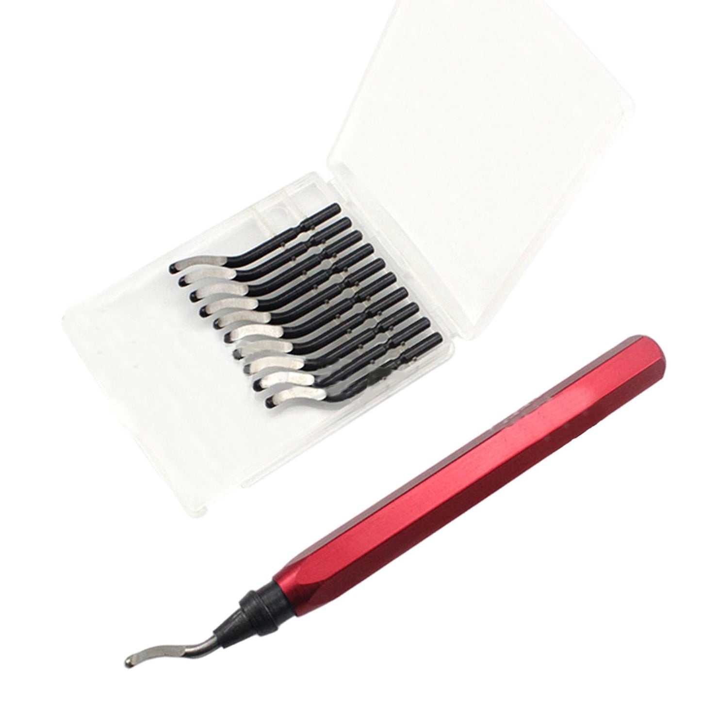 Portable Deburring Tool Rotation Scraper Head Cutting Edger Kit Handle