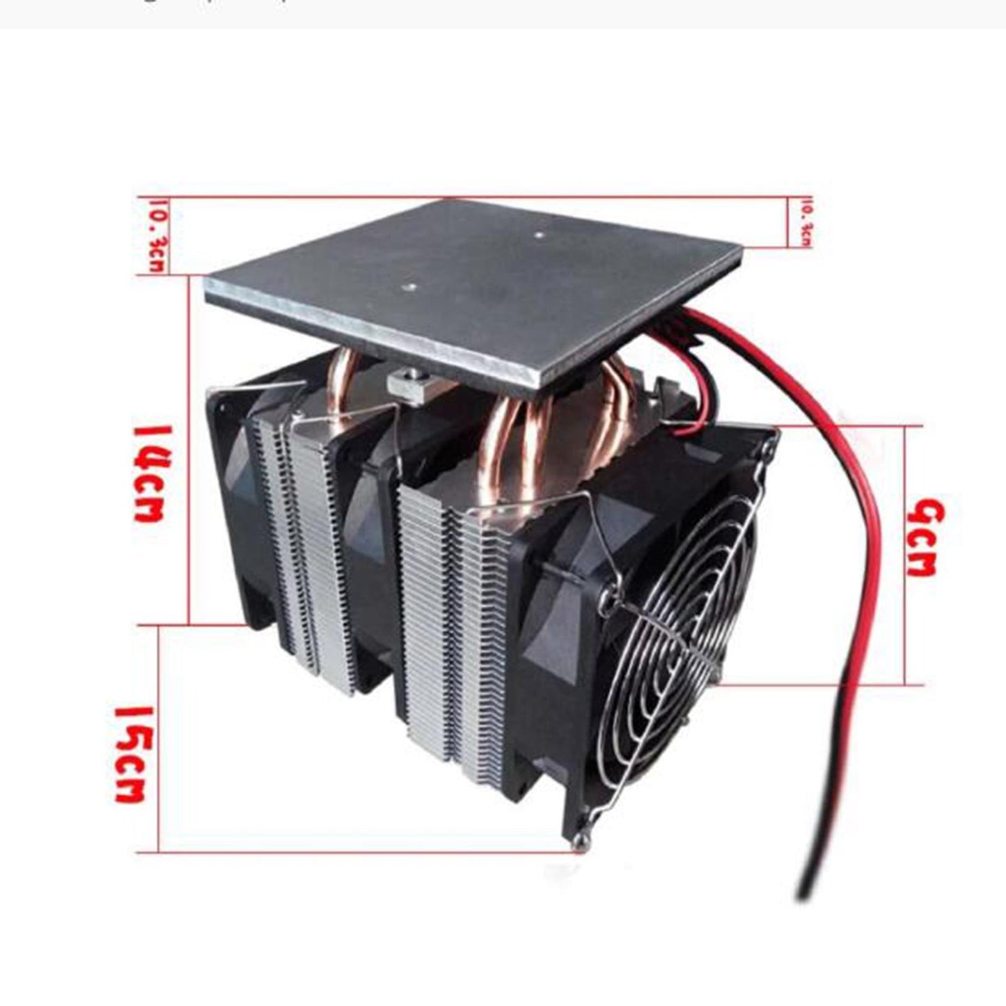 Peltier Cooler Kit Conditioner Module with Fan for Test Bench Plate Cooling