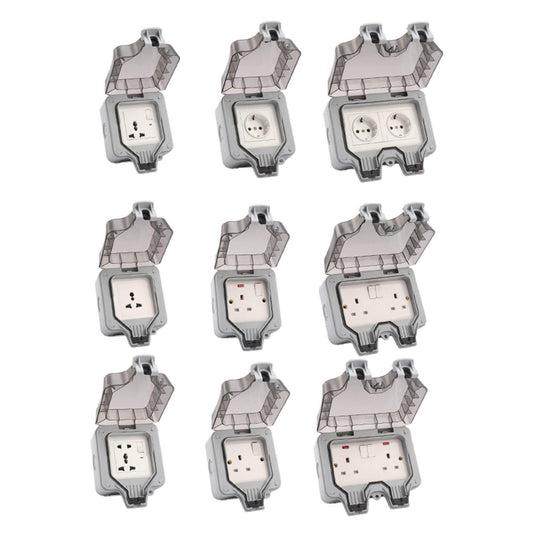 Outdoor Wall Socket Outlet Electrical Supplies Switch Socket for Outdoor 3 Holes