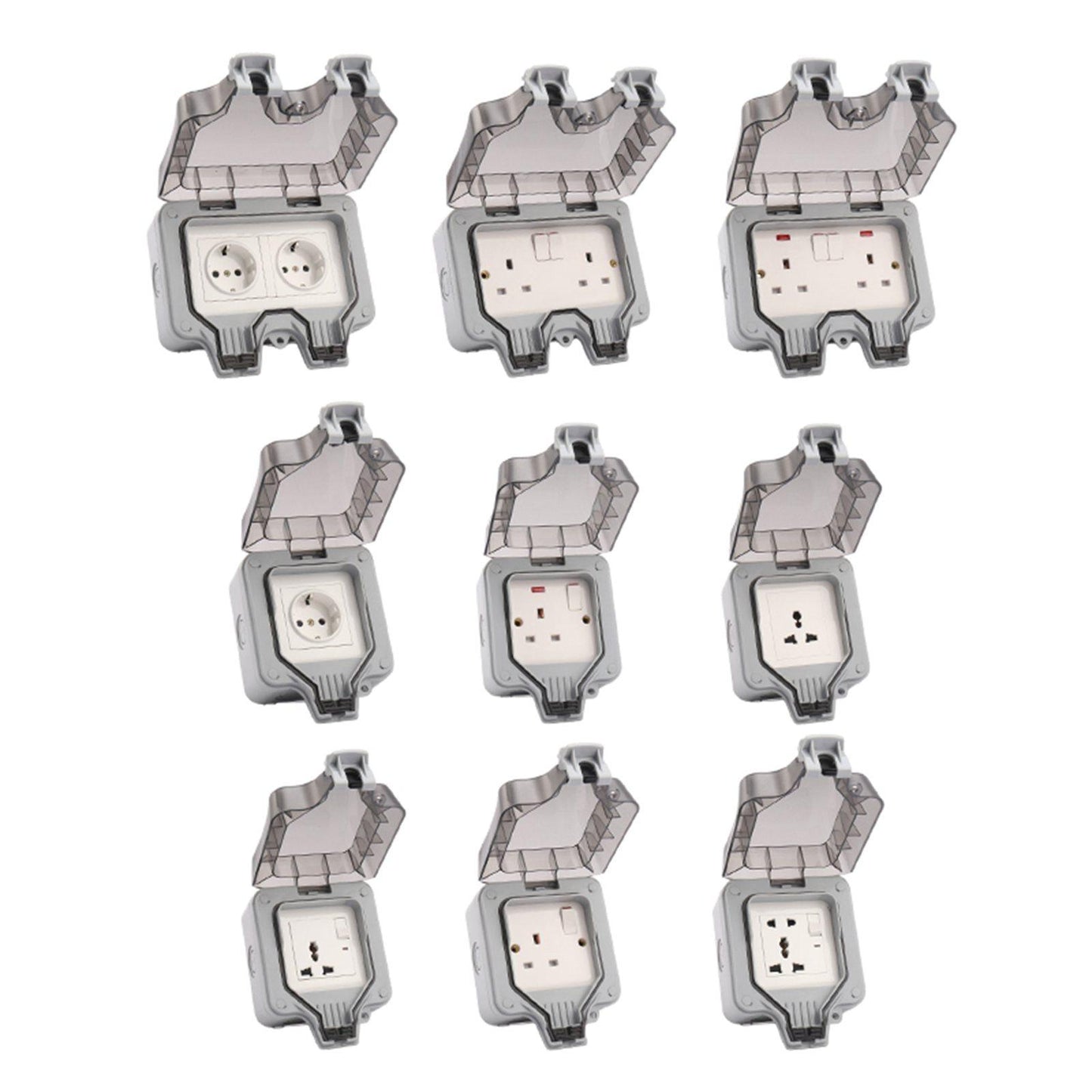 Outdoor Wall Socket Outlet Electrical Supplies Switch Socket for Outdoor 3 Holes