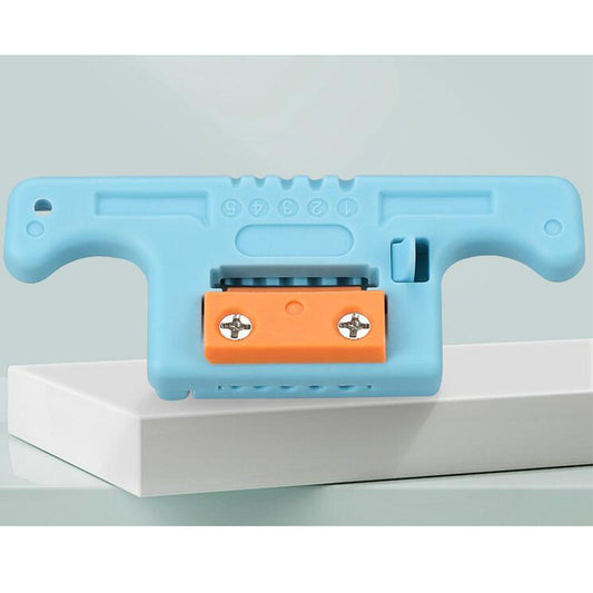 1.9-3mm Longitudinal Fiber Optic MSAT-5 Stripper Slitter Tool Industrial Blue