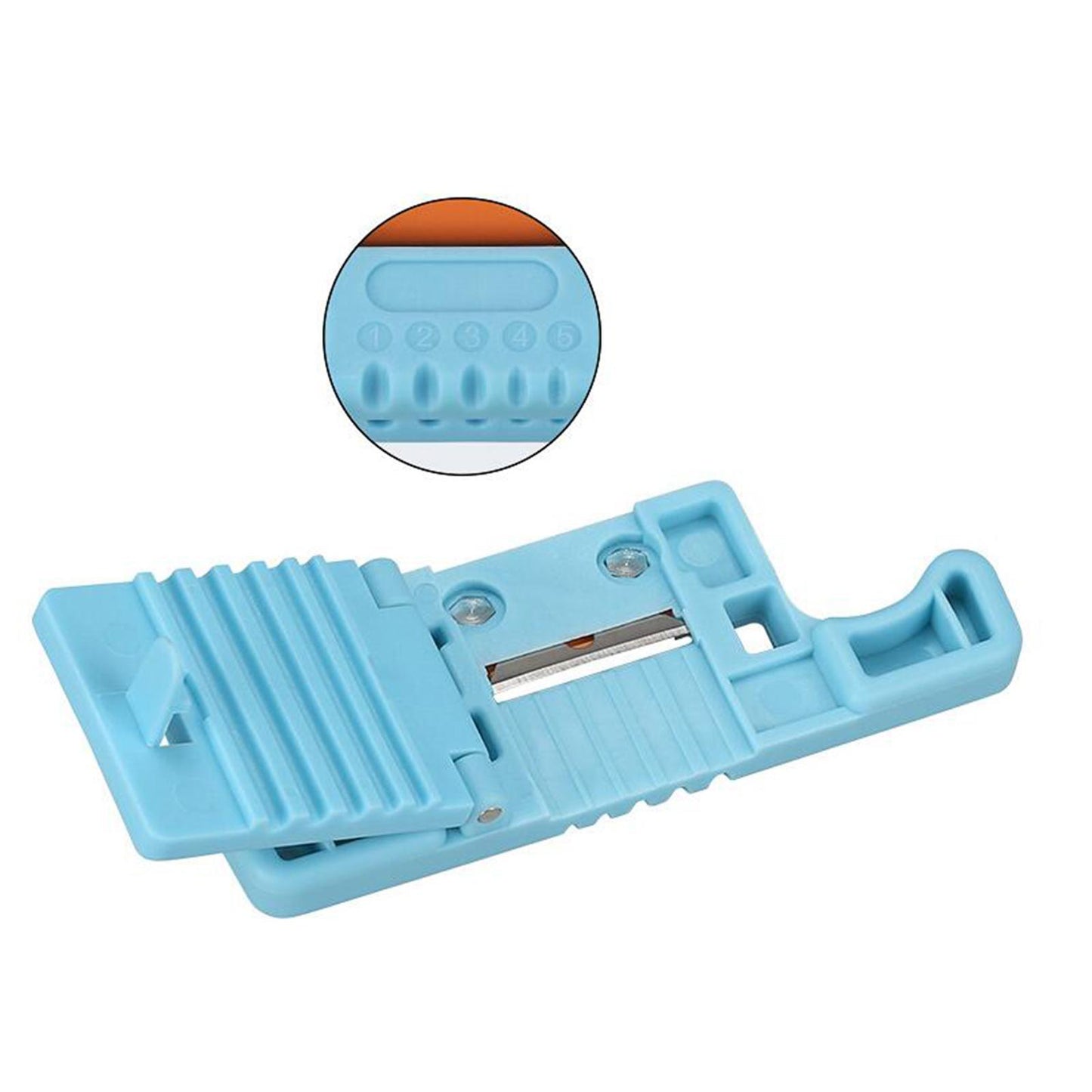 1.9-3mm Longitudinal Fiber Optic MSAT-5 Stripper Slitter Tool Industrial Blue