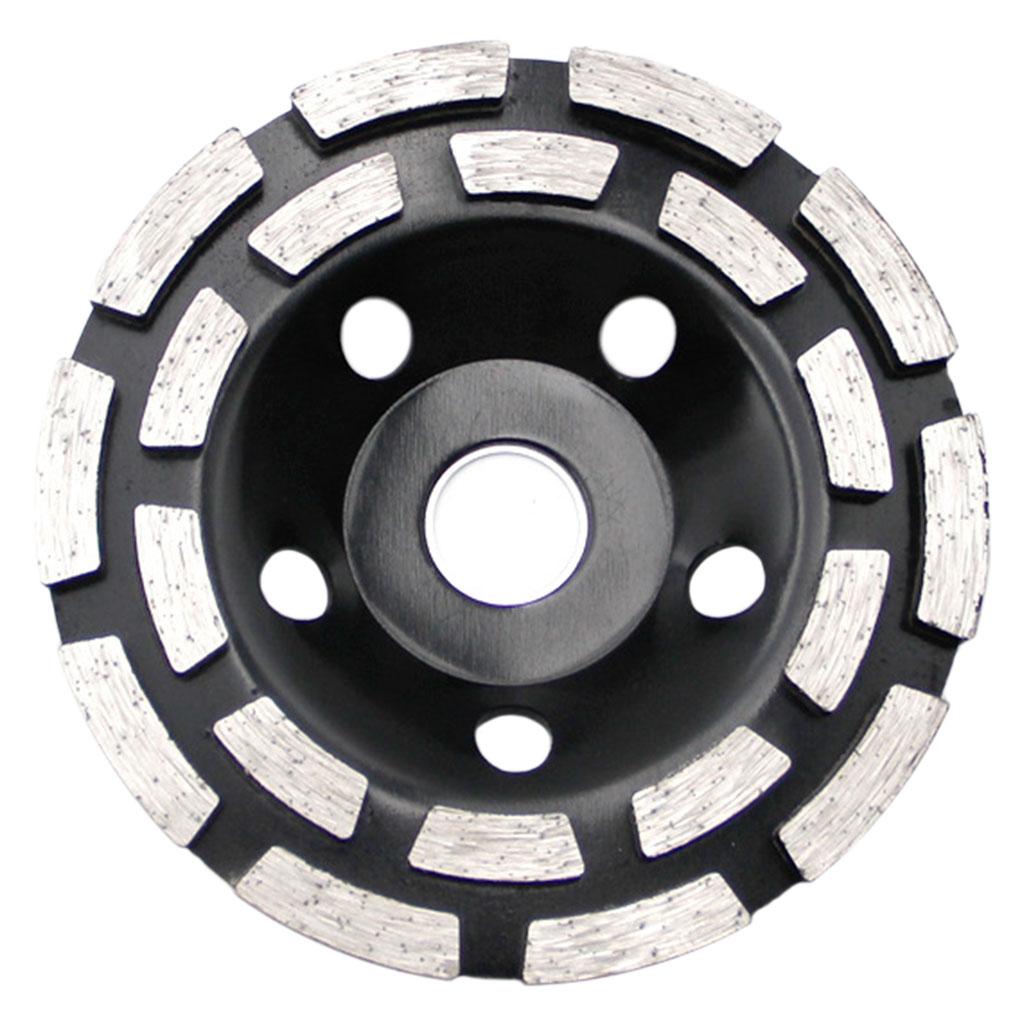 Diamond Grinding Wheel Double Row Concrete Resin 18 Seg Angle Grinder 125mm