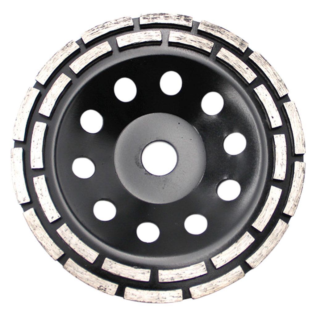 Diamond Grinding Wheel Double Row Concrete Resin 18 Seg Angle Grinder 180mm