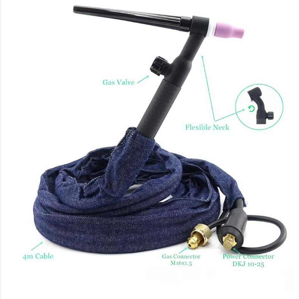 WP-9 Argon Arc TIG Welding Torch Head Set Flame Control Knob Repair WP-9FV
