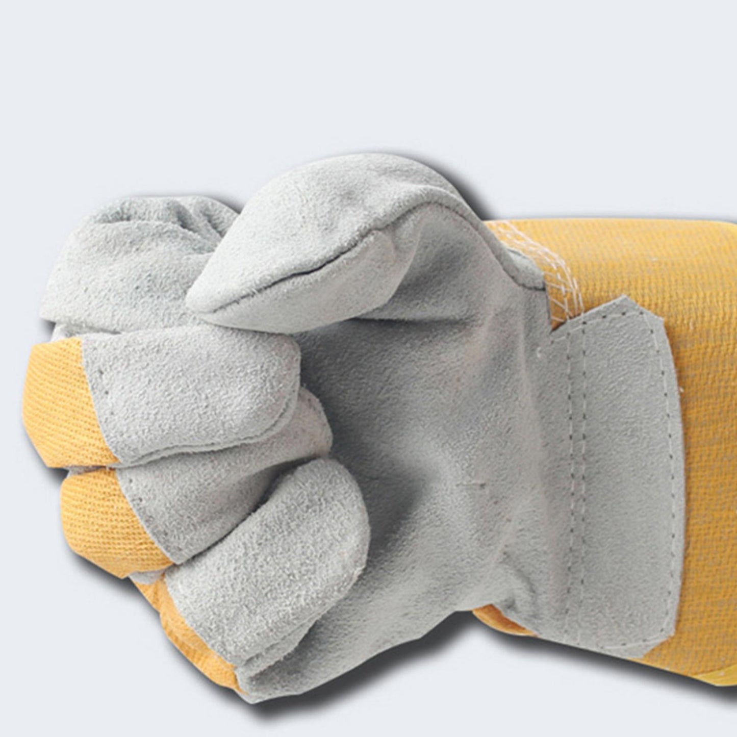 Cowhide Electric Welding Gloves Welder Protection Protective Gloves for Oven 26.5x13cm