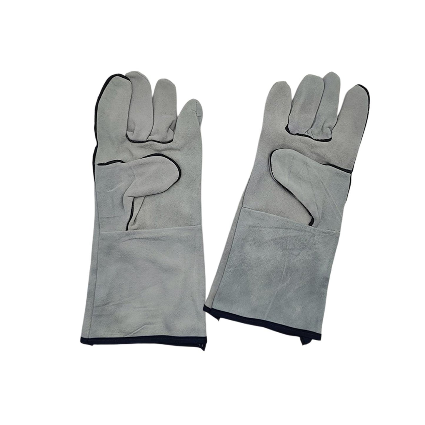 Cowhide Electric Welding Gloves Welder Protection Protective Gloves for Oven 35.5x14.5cm