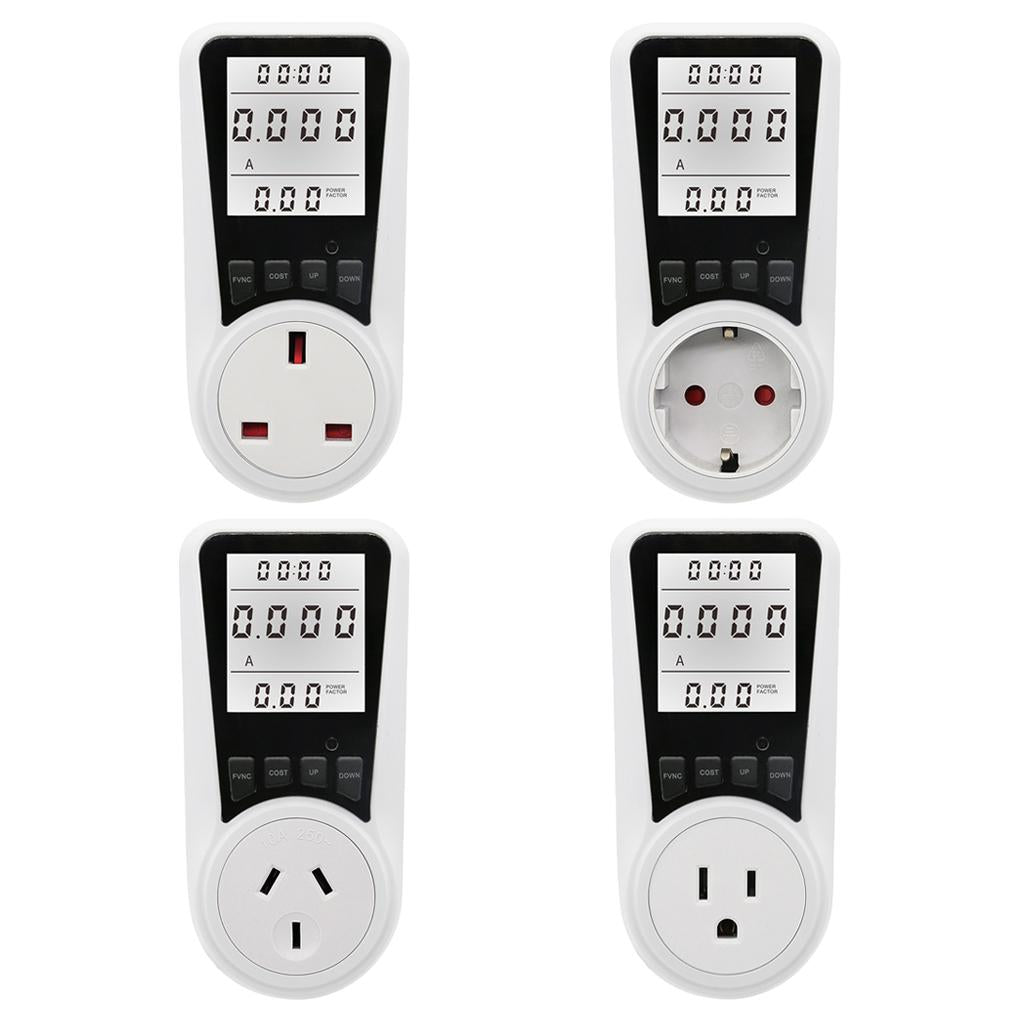 Electricity Monitor Power Meter Plug-in Socket Power Meter Power Monitors US Standard