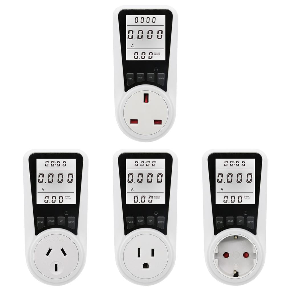 Electricity Monitor Power Meter Plug-in Socket Power Meter Power Monitors US Standard