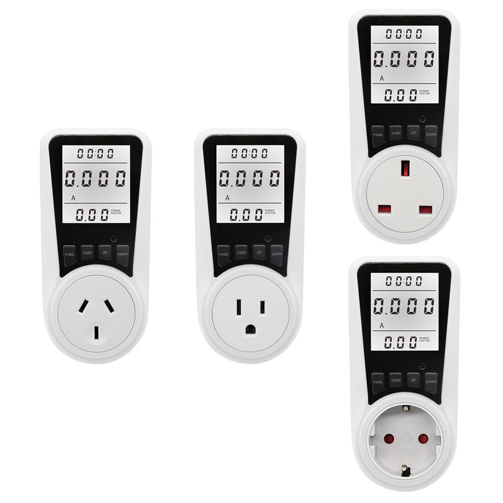Electricity Monitor Power Meter Plug-in Socket Power Meter Power Monitors US Standard