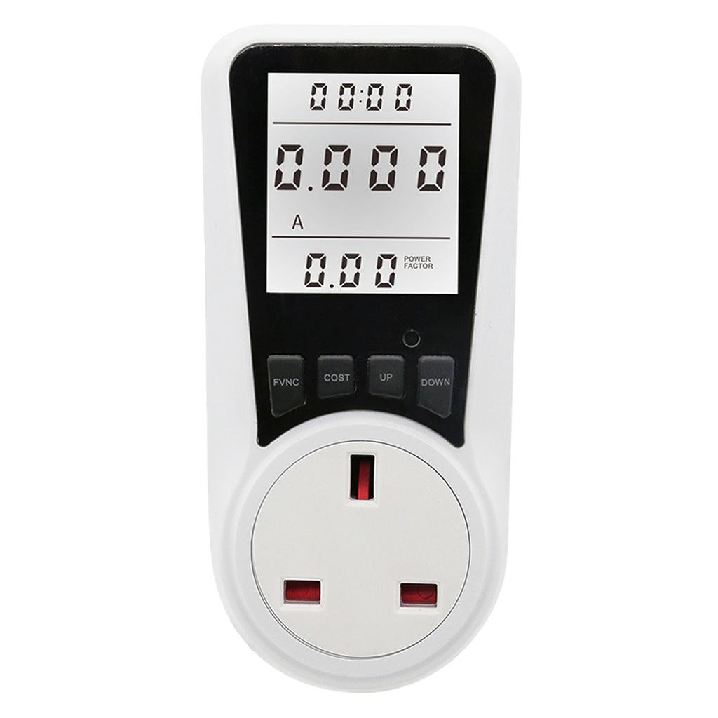 Electricity Monitor Power Meter Plug-in Socket Power Meter Power Monitors UK Standard