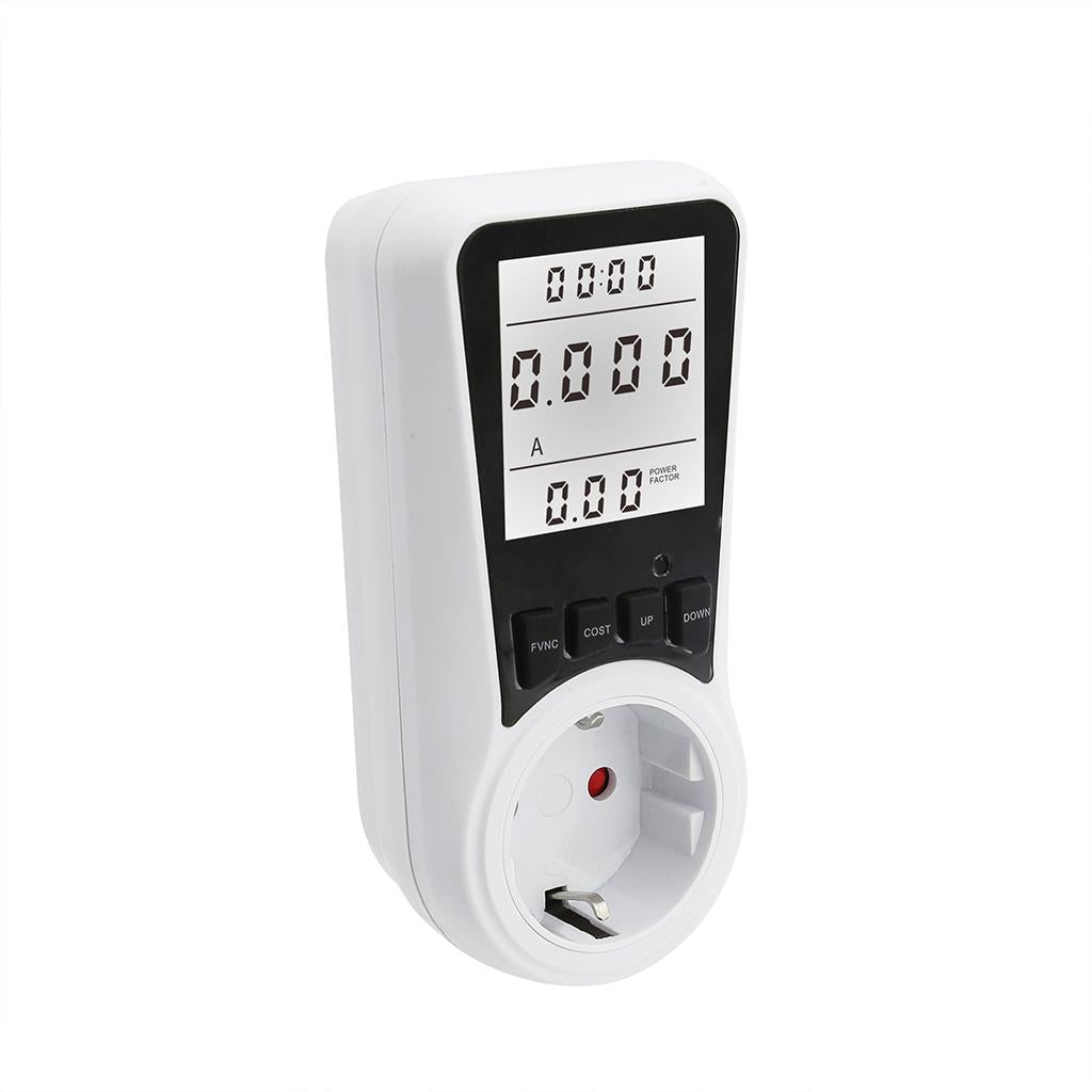Electricity Monitor Power Meter Plug-in Socket Power Meter Power Monitors EU Standard