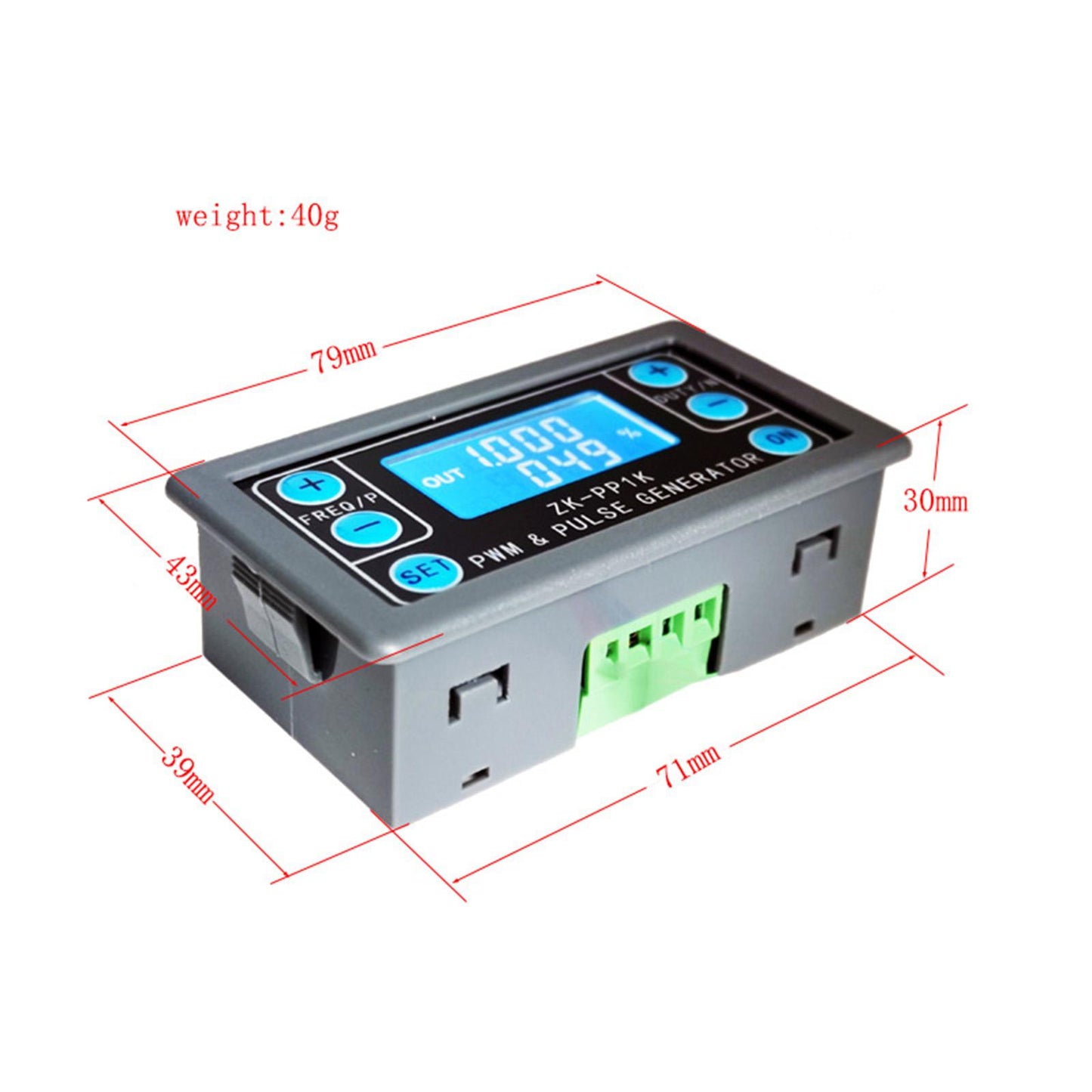 PWM Pulse Frequency Duty Cycle Adjustable 3.3-30V Signal Function Generator