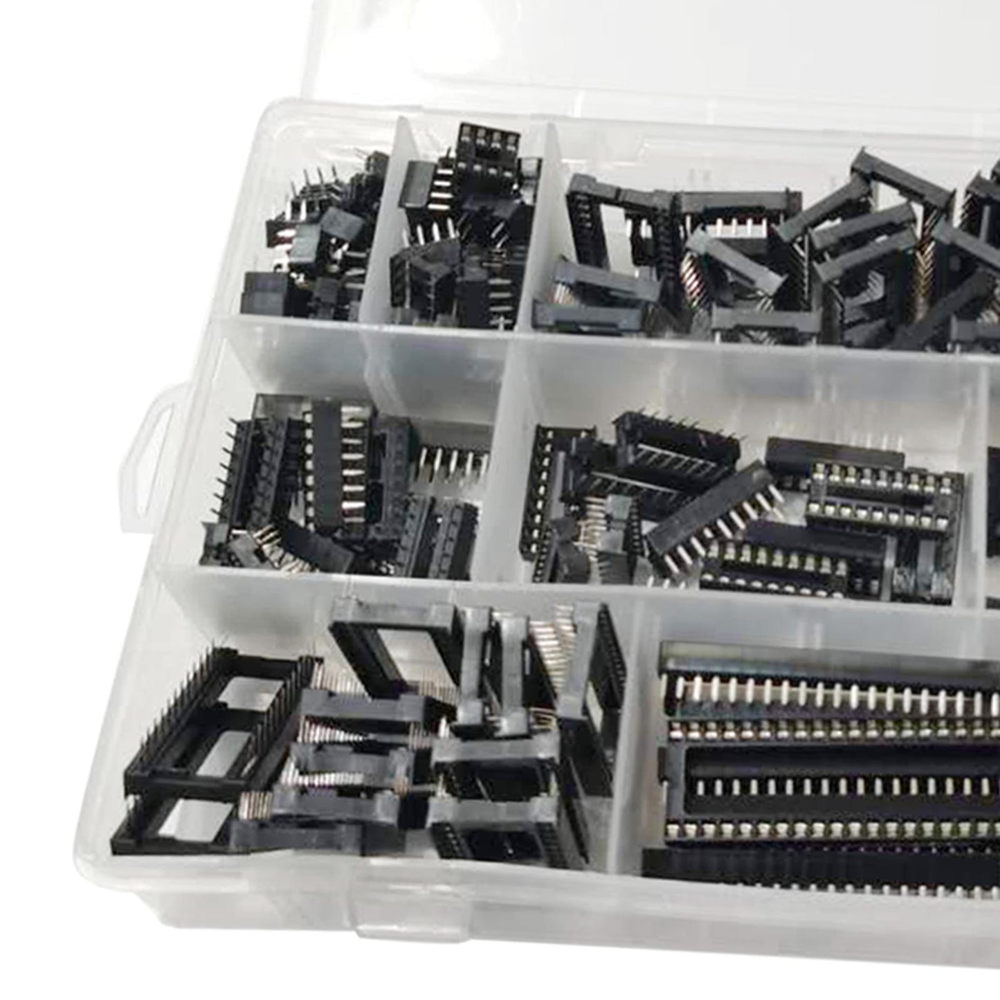 122Pcs/set DIP IC Sockets Adaptor Solder Type Kit 6 8 14 16 18 24 28 40 Pin