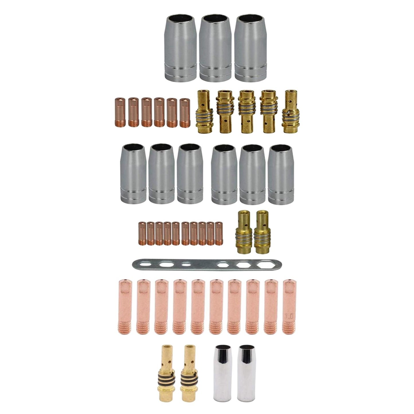 Metal MB15AK Welding Torchs Nozzles Equipment Accessories Set Welding Job 19 Pcs