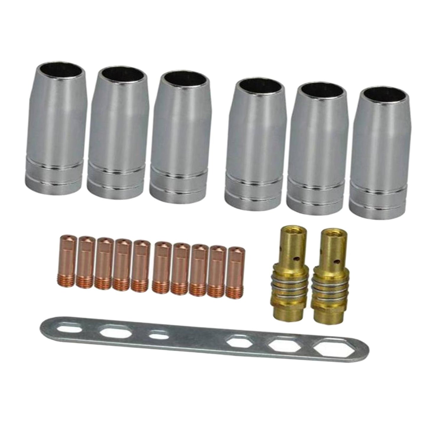 Metal MB15AK Welding Torchs Nozzles Equipment Accessories Set Welding Job 19 Pcs