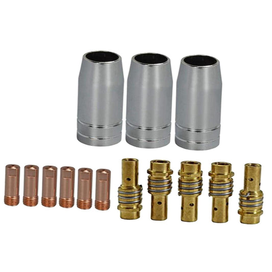 Metal MB15AK Welding Torchs Nozzles Equipment Accessories Set Welding Job 14 Pcs B