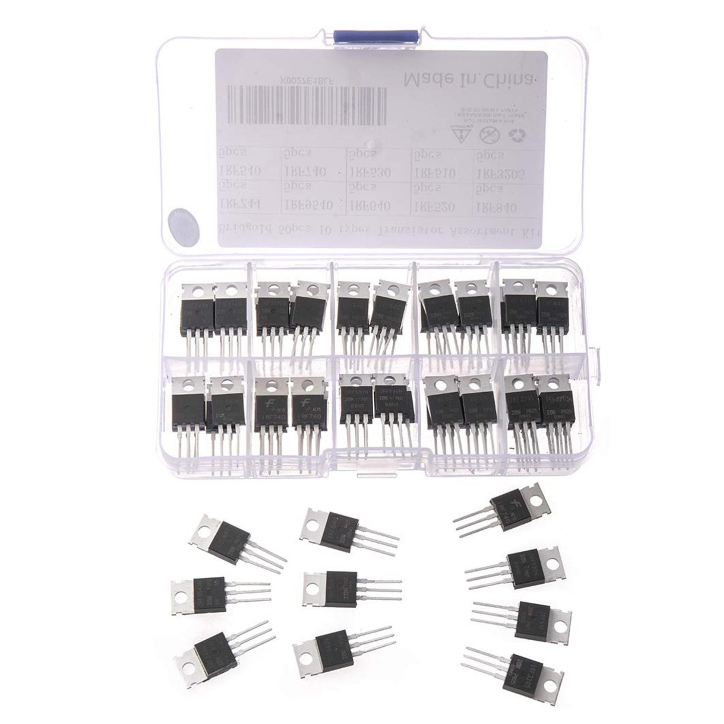 Transistor Assortment Kit 50 Pack Transistor Assorted Set MOSFET Transistor