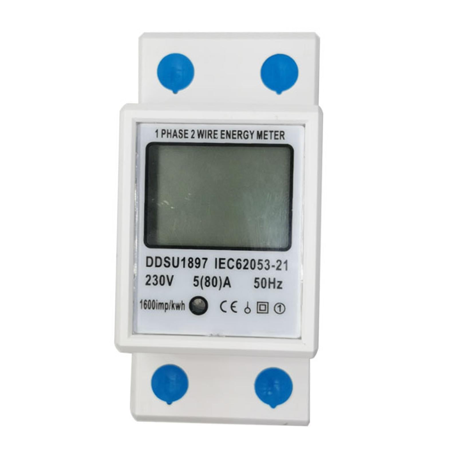 Smart Home Power Meter Voltage Relay LCD Display 220V for Household no backlight