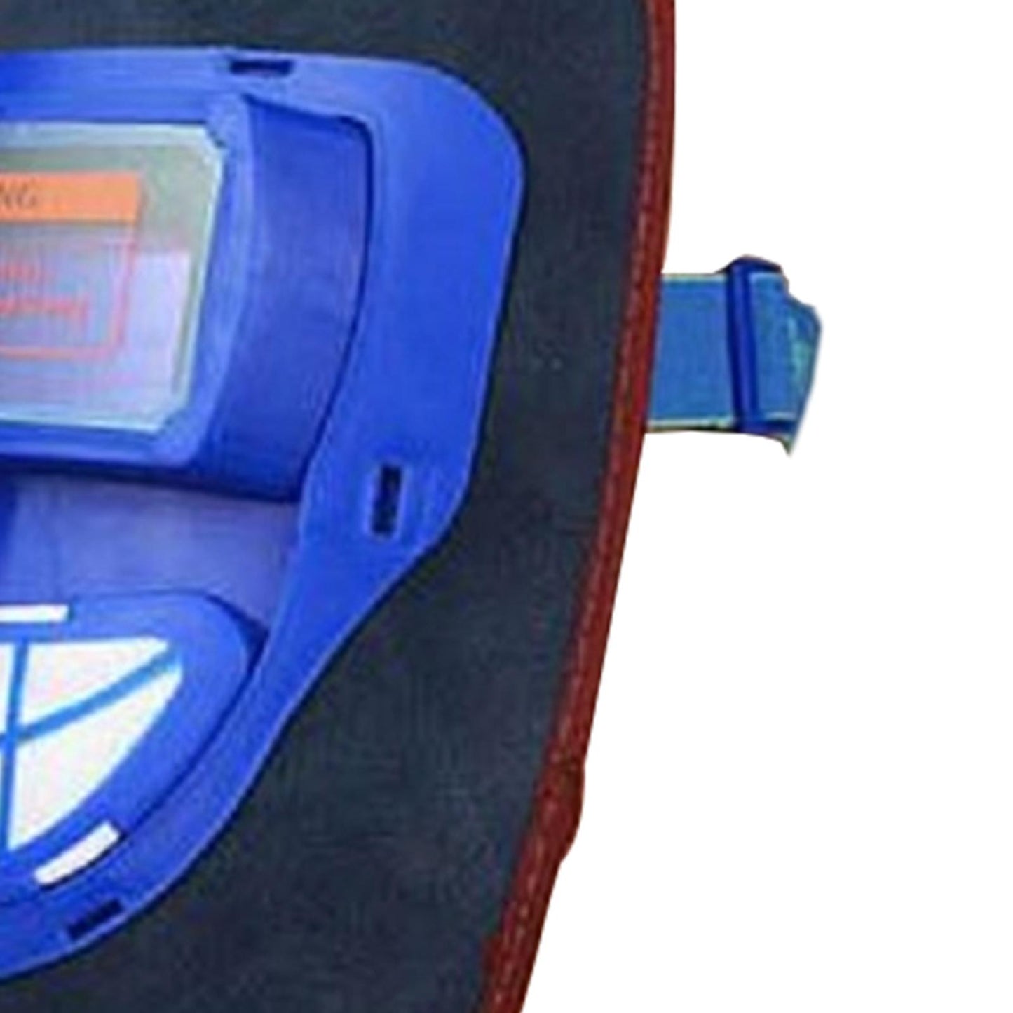 Leather Electric Welding Mask Argon Arc Auto Darkening Welder Helmet Blue