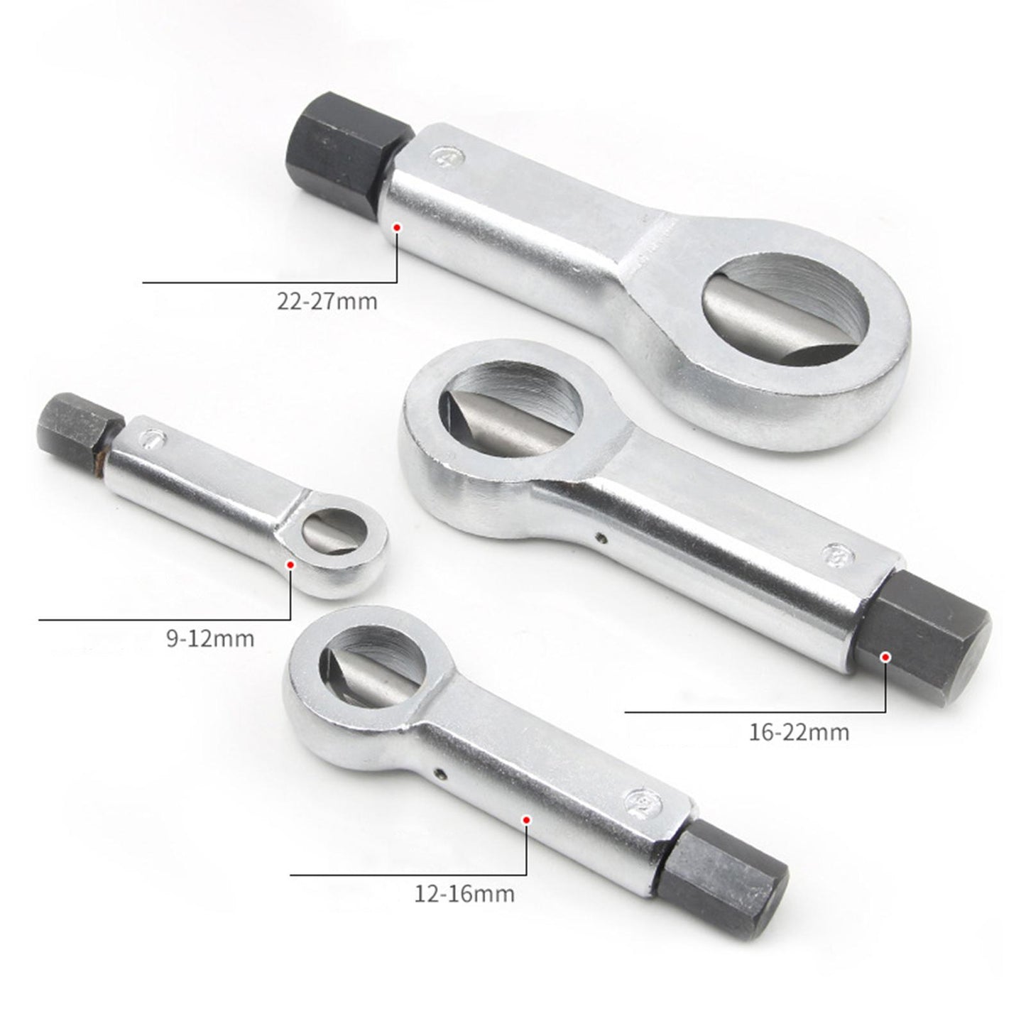 4pcs Adjustable Stuck Nuts Splitter Nut Breaker Manual Remover Hand Tools