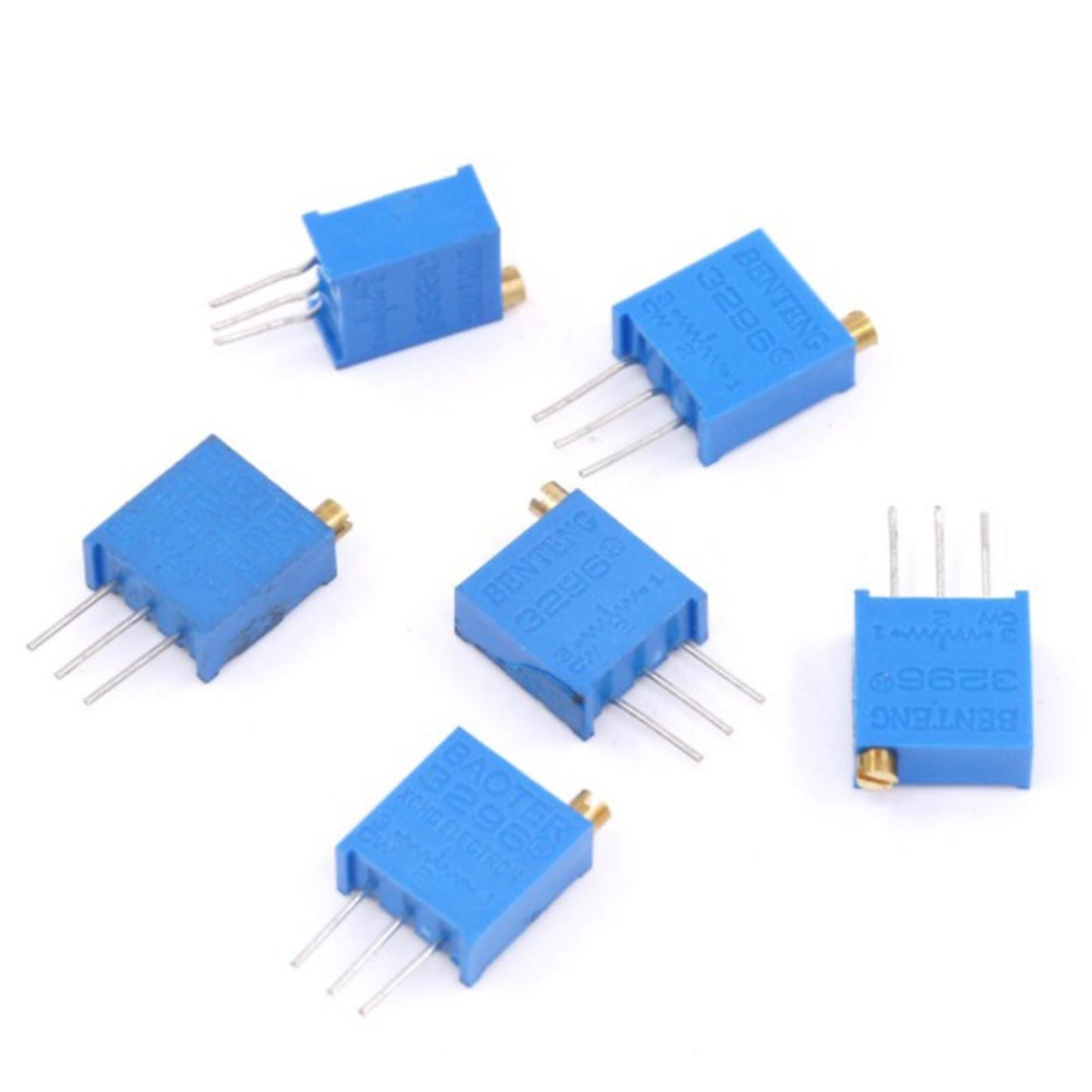 120 Pieces Trimmer Potentiometer 3296W Multiturn Variable Resistor Kit