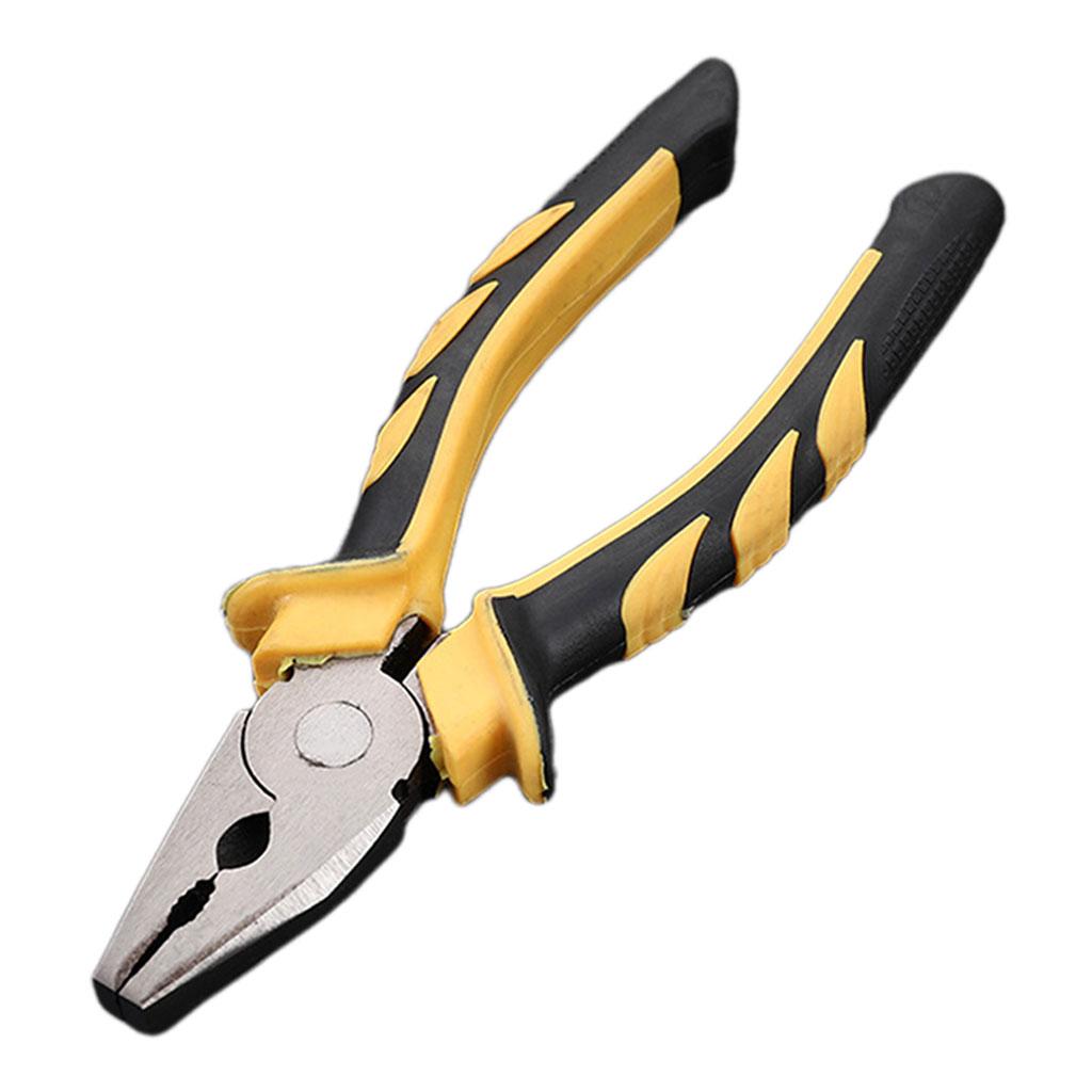 Heavy Duty Combination Pliers with Wire Stripper for Electrician Tools 6 inch flat head