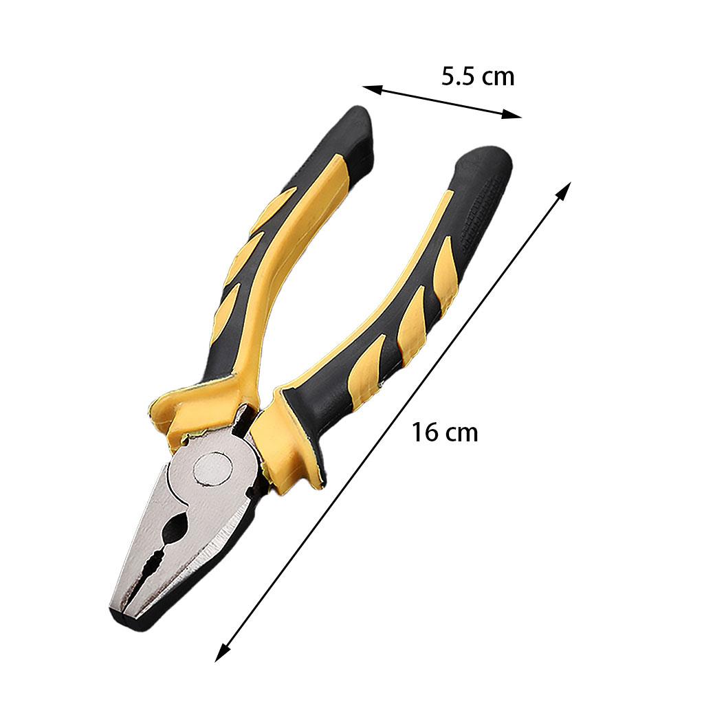 Heavy Duty Combination Pliers with Wire Stripper for Electrician Tools 6 inch flat head