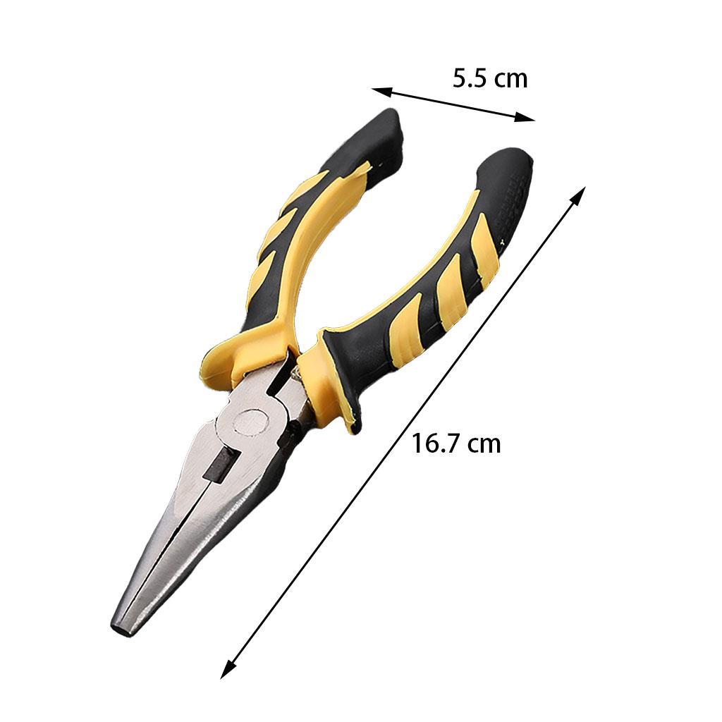 Heavy Duty Combination Pliers with Wire Stripper for Electrician Tools 6 inch pointed head