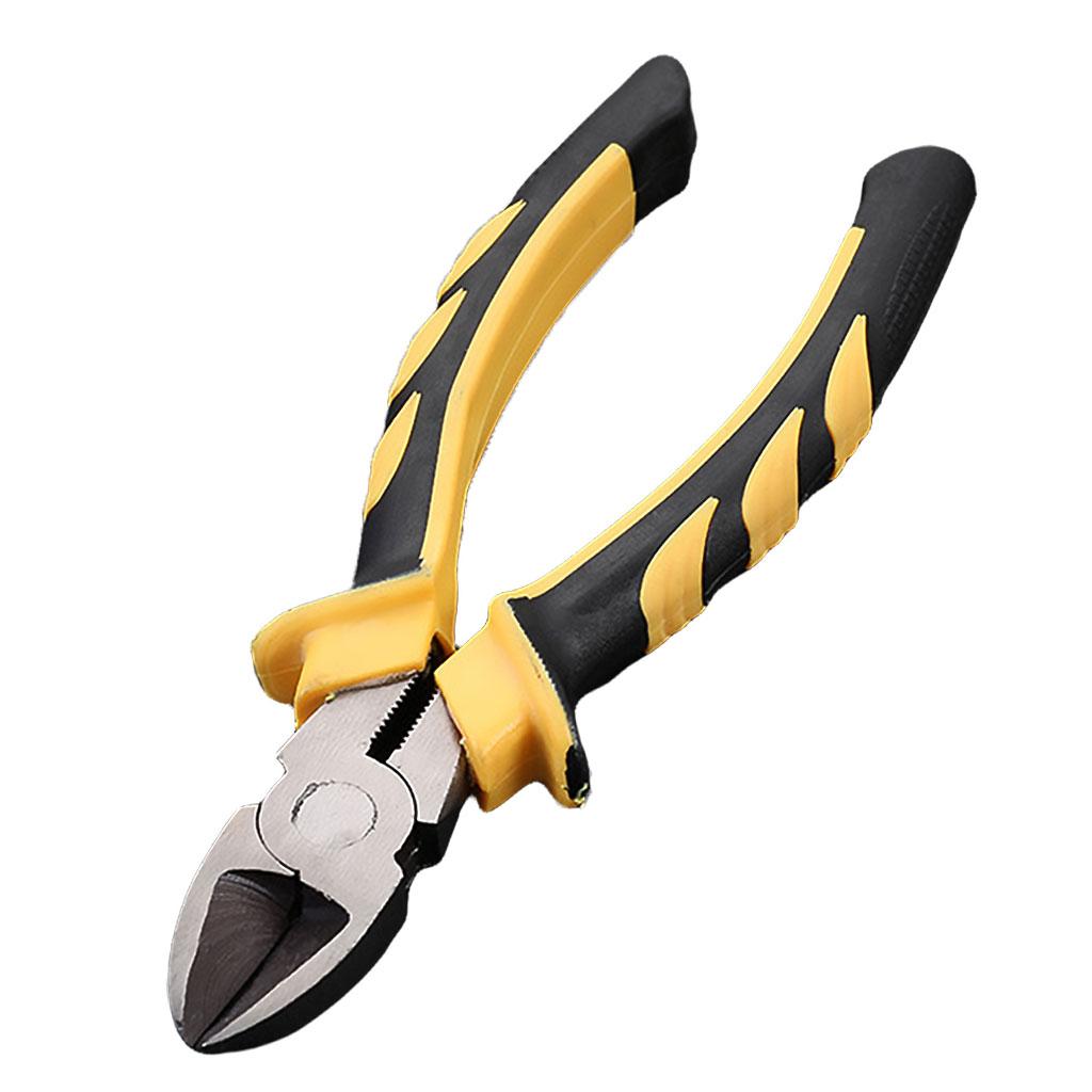 Heavy Duty Combination Pliers with Wire Stripper for Electrician Tools 6 inch oblique head