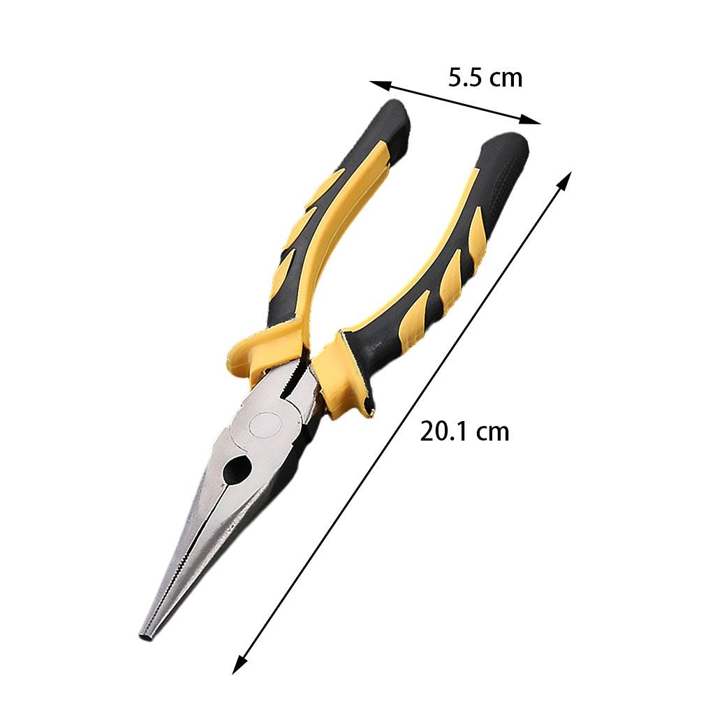 Heavy Duty Combination Pliers with Wire Stripper for Electrician Tools 8 inch pointed head