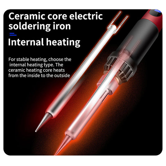 Soldering Iron Electric Gun Adjustable Temperature  Welding Set  EU 16 set