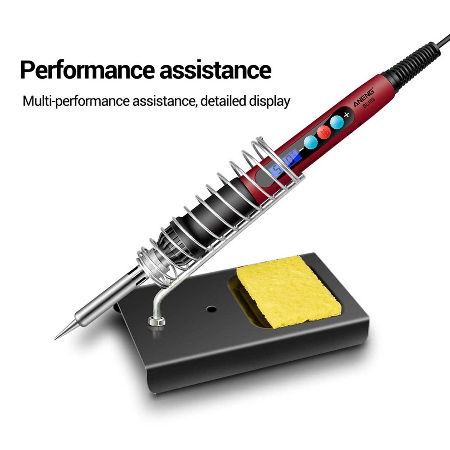 Soldering Iron Electric Gun Adjustable Temperature  Welding Set  EU 16 set